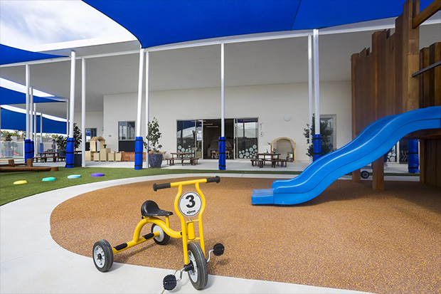 Rapid Modular WA daycare building with safe, modern play areas for young children